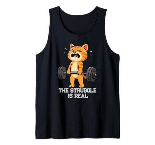 Der Kampf der Orange Cat Gymrats ist echtes Kreuzheben für Mama und Papa Tank Top Der Kampf der Orange Cat Gymrats ist echtes Kreuzheben für Mama und Papa Tank Top von DeadLiftAxis1