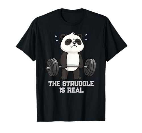Der Kampf von Panda Deadlift Gymrats ist echtes Lifting für Männer und Frauen T-Shirt Der Kampf von Panda Deadlift Gymrats ist echtes Lifting für Männer und Frauen T-Shirt von DeadLiftAxis1