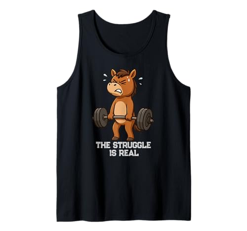 Pferde-Kreuzheben Gymrats Kampf ist echtes Lifting Männer Frauen Tank Top von DeadLiftAxis1