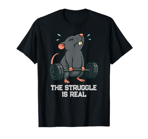 Rat Deadlift Gymrats Struggle ist echtes Lifting für Männer und Frauen T-Shirt Rat Deadlift Gymrats Struggle ist echtes Lifting für Männer und Frauen T-Shirt von DeadLiftAxis1