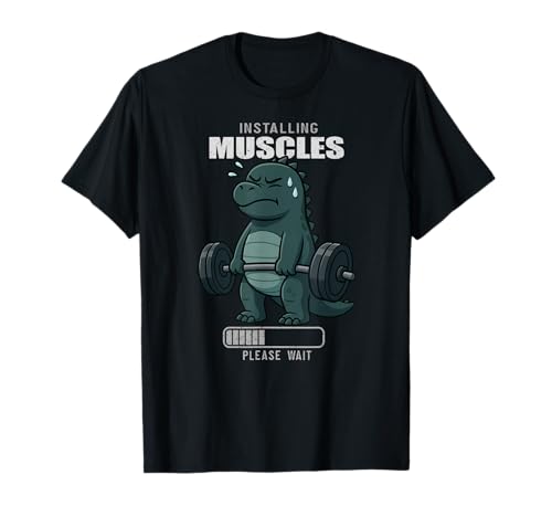 Dinosaurier-Kreuzheben Gymrat Installation Muskelheben Männer Frauen T-Shirt Dinosaurier-Kreuzheben Gymrat Installation Muskelheben Männer Frauen T-Shirt von DeadliftAxis1