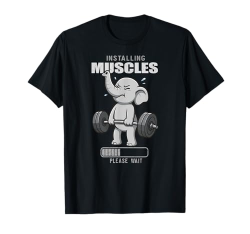 Elephant Gymrat Installing Muscle Lifting Deadlift Herren Damen T-Shirt von DeadliftAxis1