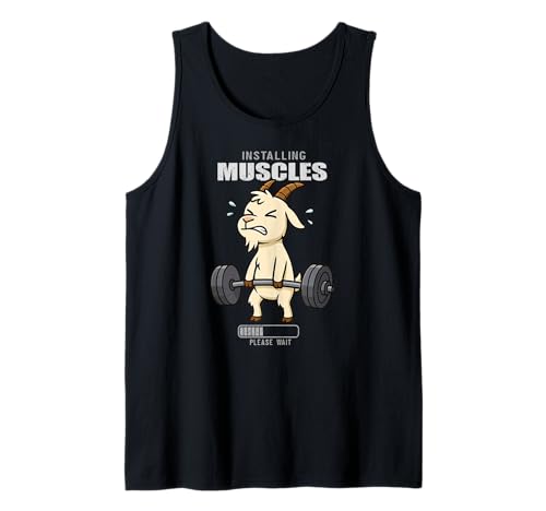 Goat Deadlift Gym Ratte Installing Muscle Lifting Herren Damen Tank Top von DeadliftAxis1