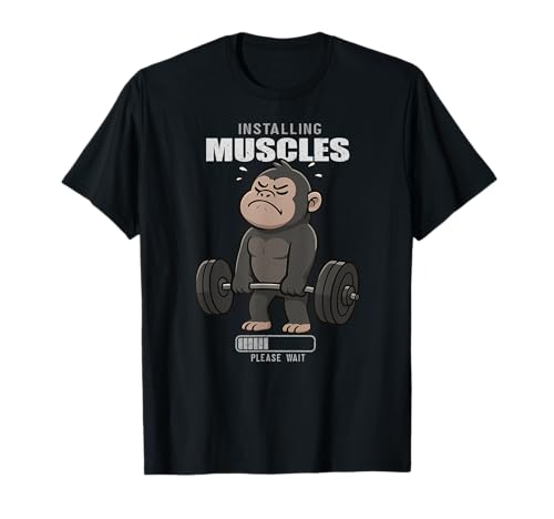 Gorilla Gym Ratte Installing Muscle Lifting Deadlift Herren Damen T-Shirt Gorilla Gym Ratte Installing Muscle Lifting Deadlift Herren Damen T-Shirt von DeadliftAxis1