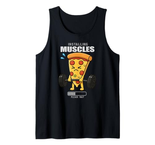 Pizza Kreuzheben Gym Ratte Installation Muscle Lifting Männer Frauen Tank Top von DeadliftAxis1