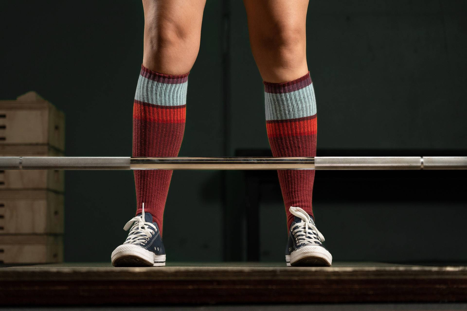 Damen Knie High Deadlift Socken von Deadliftbelle
