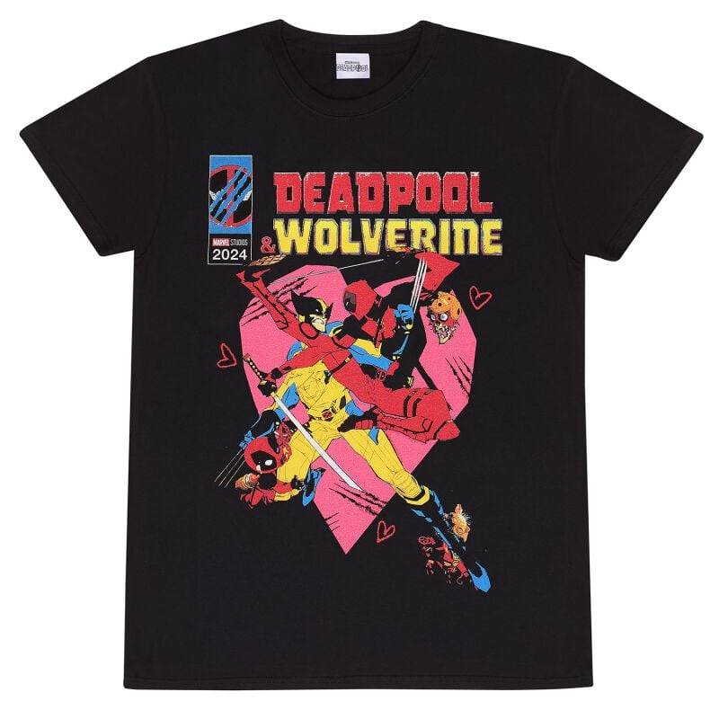 Deadpool 3 - Deadpool & Wolverine - True Love T-Shirt schwarz in XL von Deadpool