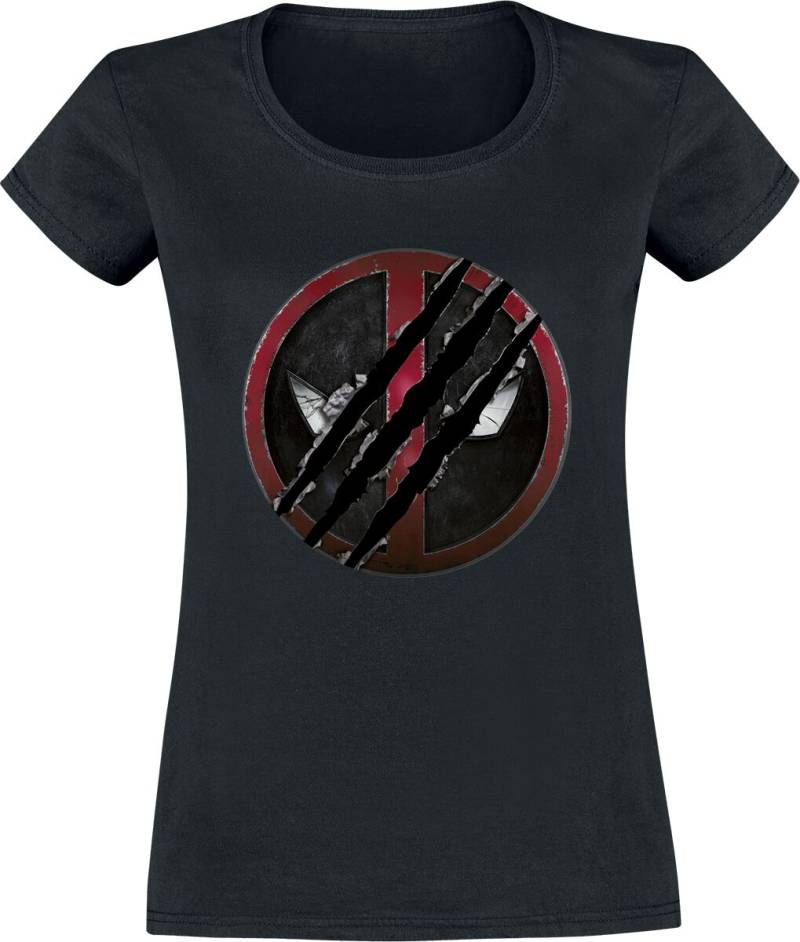 Deadpool 3 - Logo T-Shirt schwarz in XL von Deadpool