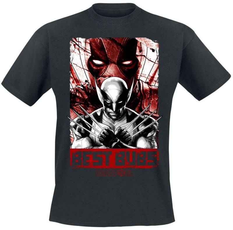 Deadpool Deadpool And Wolverine - Best Bubs T-Shirt schwarz in M von Deadpool