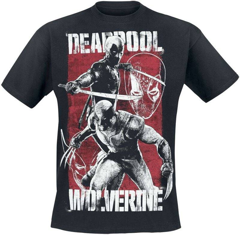 Deadpool Deadpool And Wolverine T-Shirt schwarz in XXL von Deadpool
