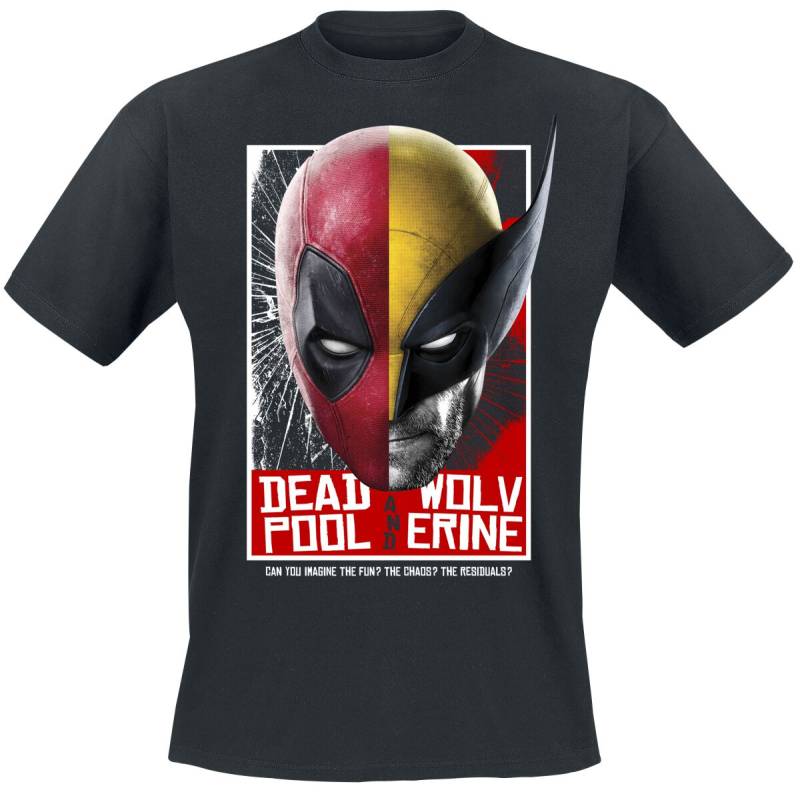 Deadpool Deadpool And Wolverine - Team Up T-Shirt schwarz in S von Deadpool