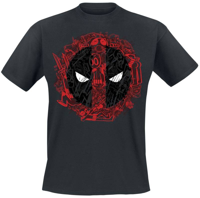 Deadpool Deadpool - Stamp T-Shirt schwarz in M von Deadpool