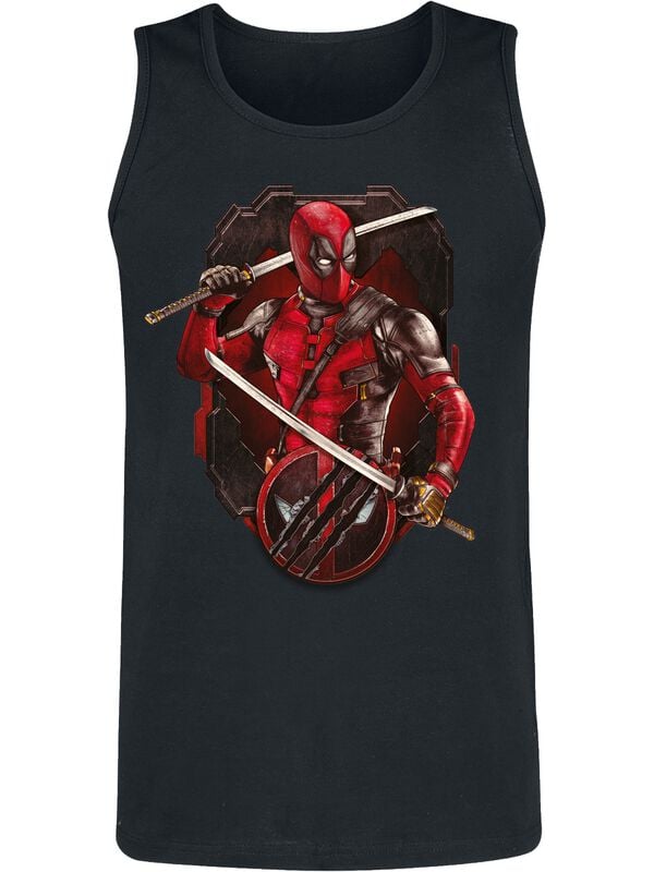 Deadpool Deadpool & Wolverine - Ready To Fight Top schwarz in XL von Deadpool