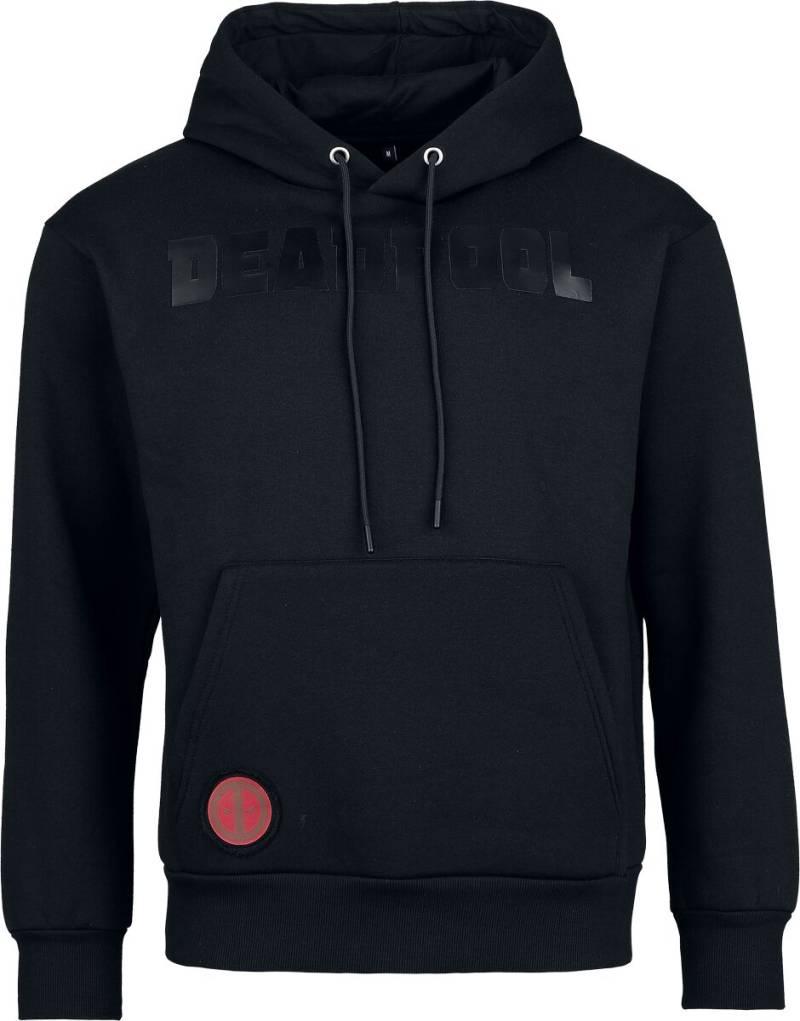 Deadpool - Disney Kapuzenpullover - Heat Logo - Black On Black - S bis XXL - für Männer - Größe L - schwarz  - EMP exklusives Merchandise! von Deadpool