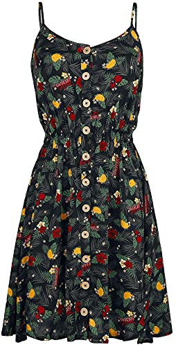 Deadpool Hawaiian Frauen Mittellanges Kleid Allover L 100% Viskose Fan-Merch, Filme von Deadpool