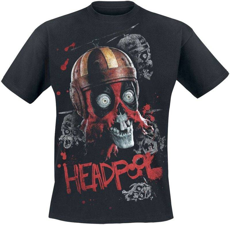 Deadpool Headpool T-Shirt schwarz in 3XL von Deadpool
