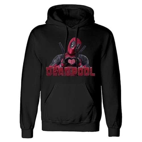 Deadpool Heart U Männer Kapuzenpullover schwarz XXL von Deadpool