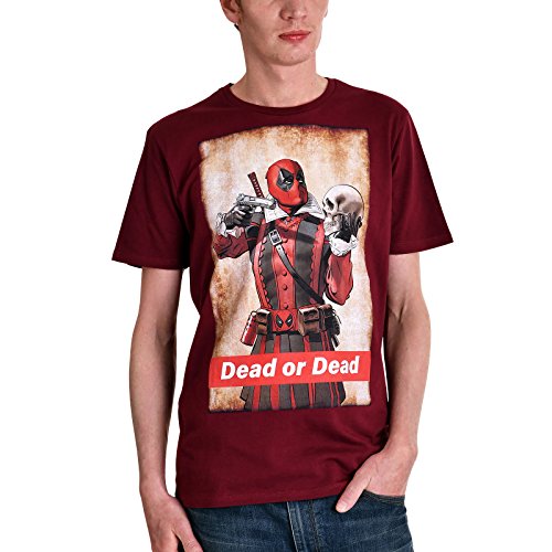 Deadpool Herren T-Shirt, Bordeaux, S von cotton division