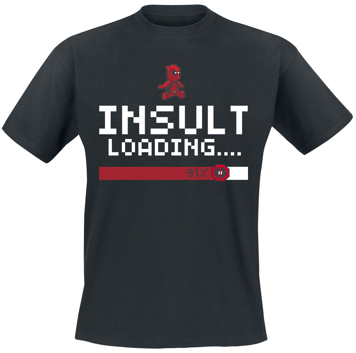 Deadpool Insult Loading T-Shirt schwarz in XL von Deadpool