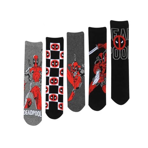Deadpool Logo And Pose Unisex Socken multicolor S-M von Deadpool