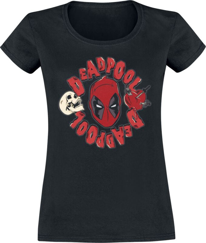 Deadpool Love And Dead T-Shirt schwarz in XXL von Deadpool
