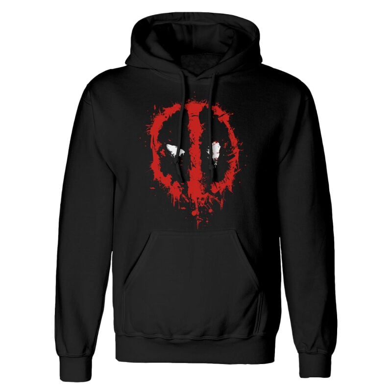 Deadpool - Marvel Kapuzenpullover - Splat Hoodie - S bis XXL - für Männer - Größe XXL - schwarz  - Lizenzierter Fanartikel Deadpool - Marvel Kapuzenpullover - Splat Hoodie - S bis XXL - für Männer - Größe XXL - schwarz  - Lizenzierter Fanartikel von Deadpool