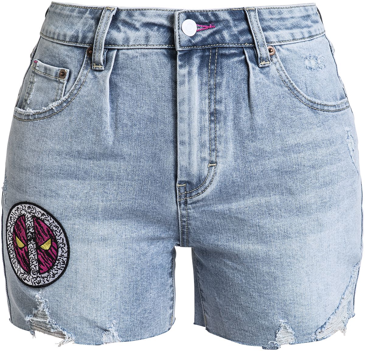 Deadpool - Marvel Short - 90 - 27 bis 29 - für Damen - Größe 27 - denim/blau  - EMP exklusives Merchandise! von Deadpool