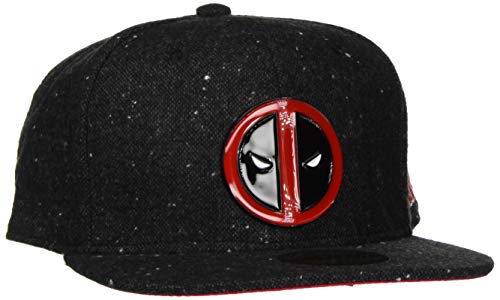 Bioworld - Difuzed Unisex Casquette Marvel Deadpool Logo Metal Baseball Cap, Grau (Gris Et Rouge 000), One Size von Difuzed