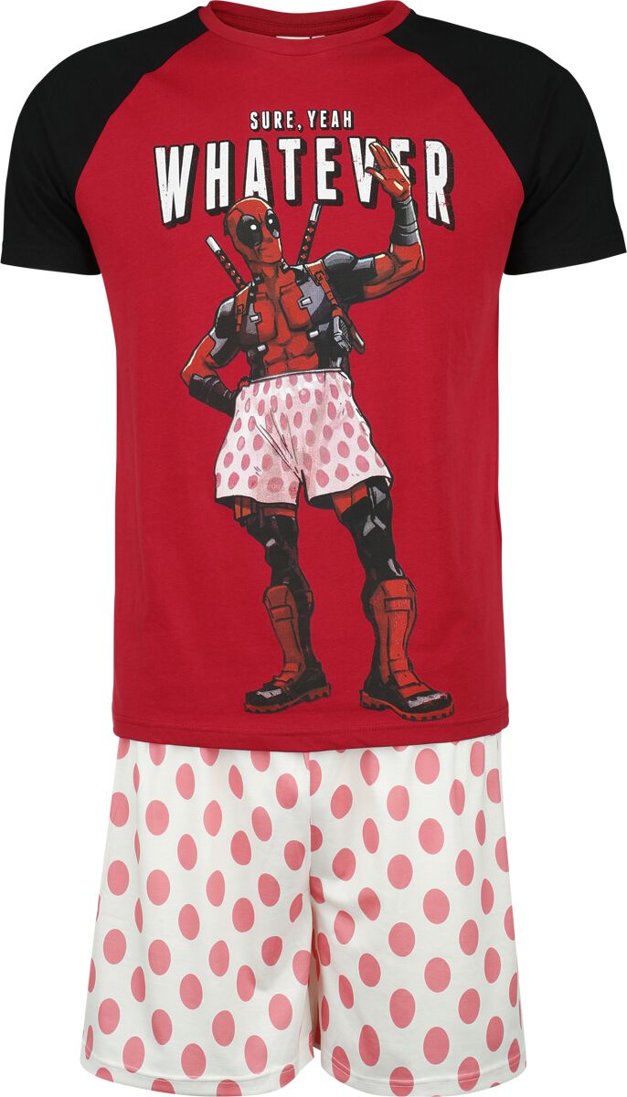 Deadpool Schlafanzug - Sure, Yeah - Whatever - S bis 3XL - für Männer - Größe L - multicolor  - EMP exklusives Merchandise! von Deadpool
