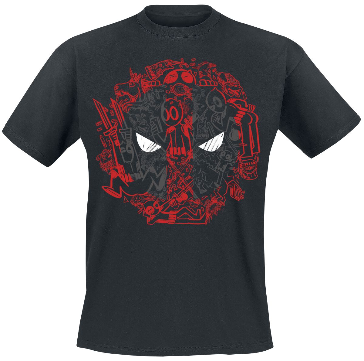 Deadpool Scribble T-Shirt schwarz in L von Deadpool