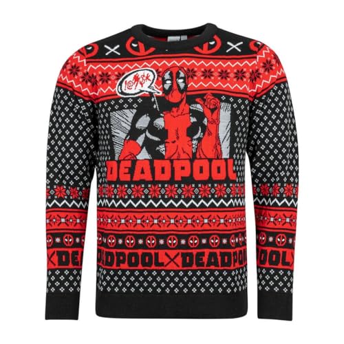 Deadpool Show Off Männer Weihnachtspullover Multicolor XXL von Deadpool