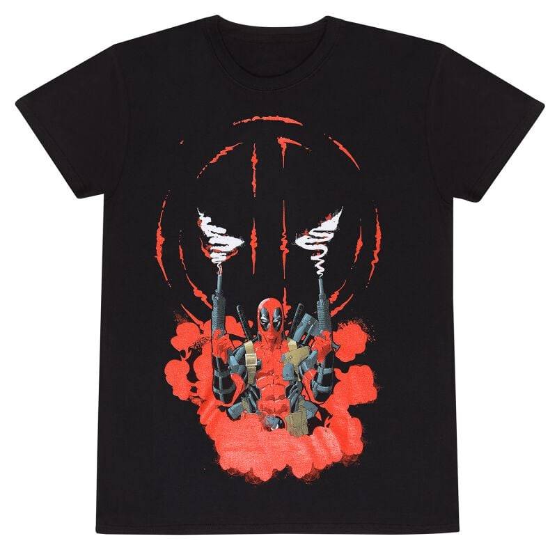 Deadpool Smoking T-Shirt schwarz in XL von Deadpool
