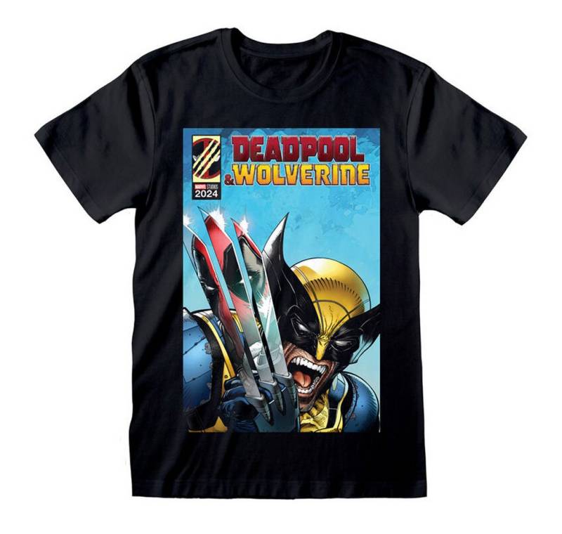 Deadpool T-Shirt Deadpool on Wolverine Reflection von Deadpool