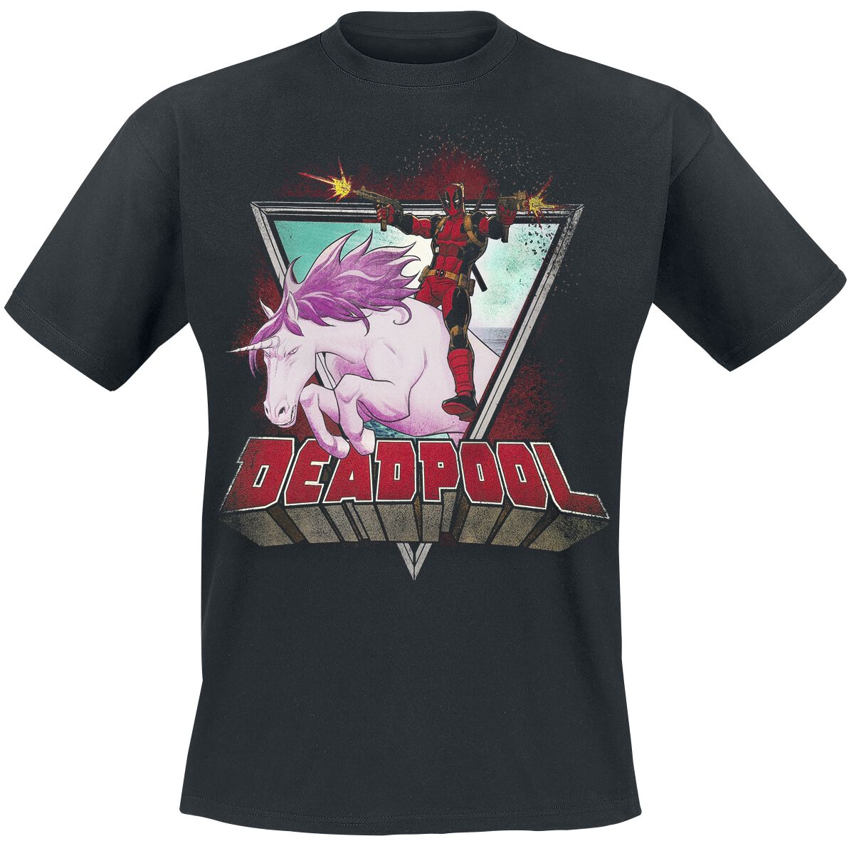 Deadpool Unicorn T-Shirt schwarz in 3XL von Deadpool