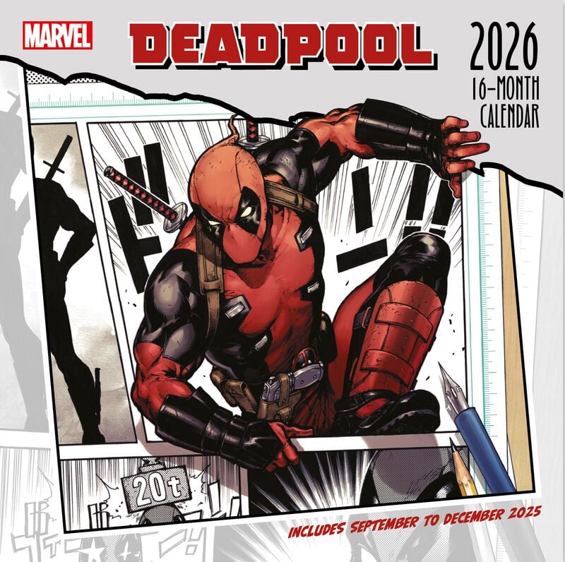 Deadpool Wandkalender 2026 Wandkalender multicolor von Deadpool