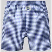 Deal Regular Fit Boxershorts mit Logo-Patch Modell 'Check' in Marine, Größe XXL von Deal