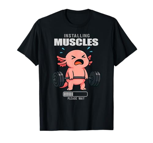 Axolotl Kreuzheben Gym Ratte Installation Muscle Lifting Männer Frauen T-Shirt von DealiftAxis1