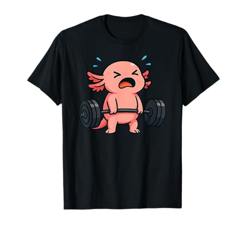 Axolotl Kreuzheben Gym Ratte Tierliebhaber Heben Männer Frauen T-Shirt von DealiftAxis1