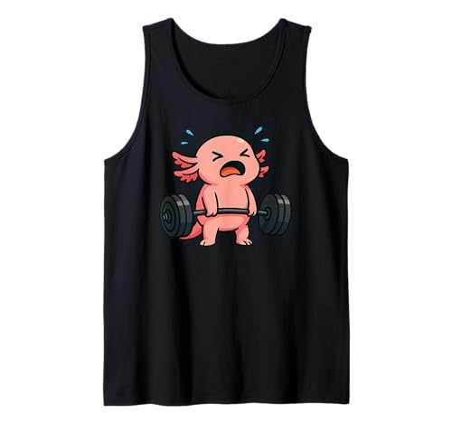 Axolotl Kreuzheben Gym Ratte Tierliebhaber Heben Männer Frauen Tank Top von DealiftAxis1