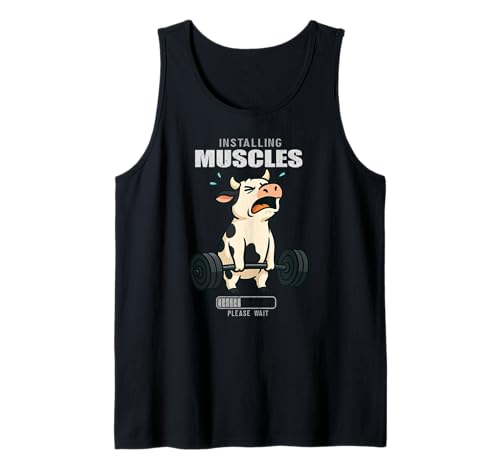 Cow Deadlift Gym Ratte Installierendes Muskelheben für Herren und Damen Tank Top von DealiftAxis1