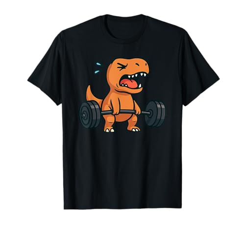 Dinosaurier Trex Gym Ratte Kreuzheben Heben Männer Frauen T-Shirt von DealiftAxis1