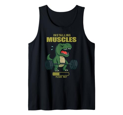 Dinosaurier Trex Kreuzheben Installation Muskel Gym Ratte Männer Frauen Tank Top Dinosaurier Trex Kreuzheben Installation Muskel Gym Ratte Männer Frauen Tank Top von DealiftAxis1