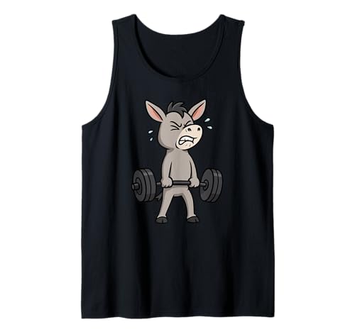 Esel Kreuzheben Gym Ratte Tierliebhaber Heben Männer Frauen Tank Top von DealiftAxis1