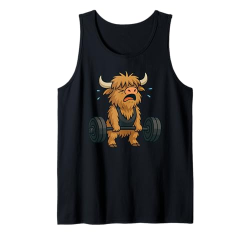 Highland Cow Kreuzheben Gym Ratte Tierliebhaber Heben Männer Frauen Tank Top Highland Cow Kreuzheben Gym Ratte Tierliebhaber Heben Männer Frauen Tank Top von DealiftAxis1