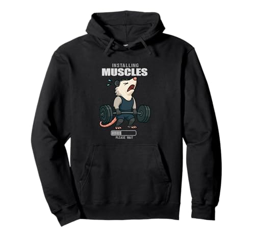 Opossum Kreuzheben Gym Ratte Installation Muscle Lifting Männer Frauen Pullover Hoodie von DealiftAxis1