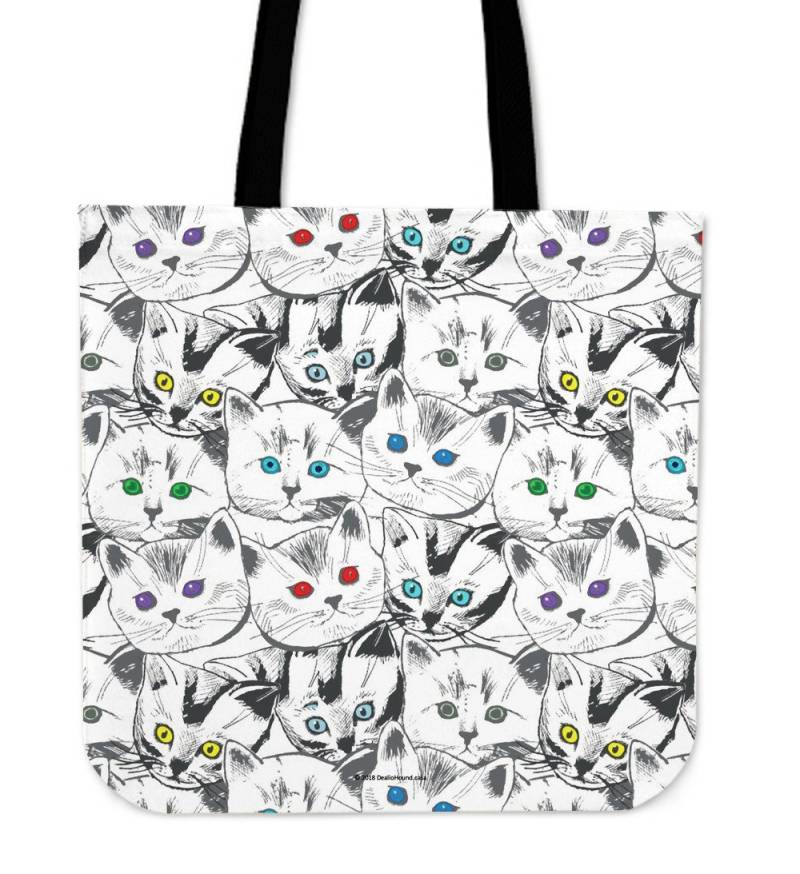 Katzen in Hülle Und Fülle, Tuch Tasche Einkaufen/Market Bag - Tolles Geschenk Für Katzenliebhaber von DealioHound