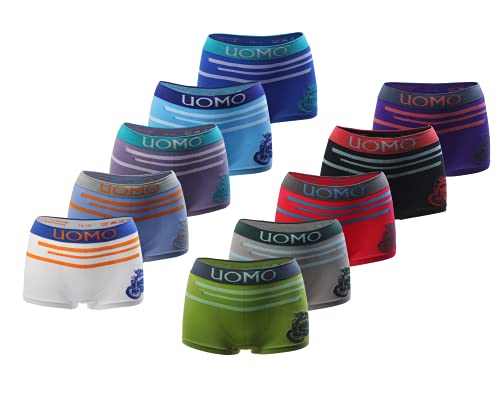 Dealzone 12er Pack Jungen Boxershorts Microfaser Kids Retroshorts Kinder Unterhosen 128-140 von Dealzone