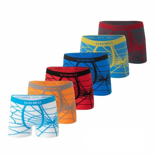 Dealzone Palleon 6er Pack Jungen Boxershorts | Microfaser Kids Retroshorts | Bequeme Kinder Unterhosen mit elastischem Bund | Atmungsaktiv, Pflegeleicht & Formstabil 128-140 von Dealzone