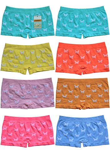 DealZone 6er Pack sportliche Mädchen Pantys Kinder Hipster Shorts 110-122 von DealZone