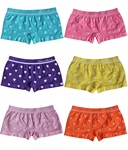 Dealzone 6er Pack sportliche Mädchen Pantys | Kinder Hipster Shorts 110-122 von Dealzone